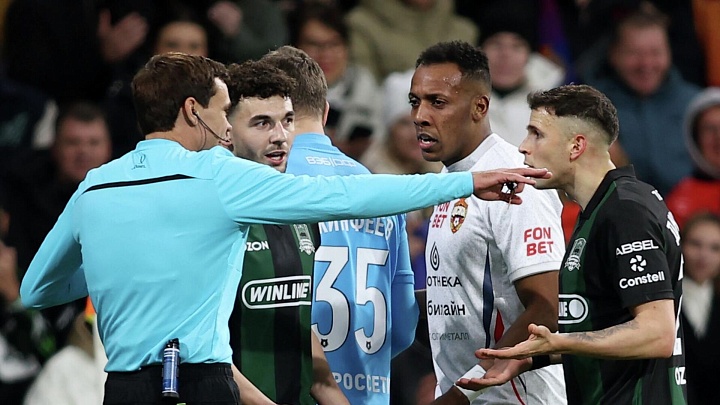 Первый тайм матча РПЛ между "Краснодаром" и ЦСКА завершился вничью